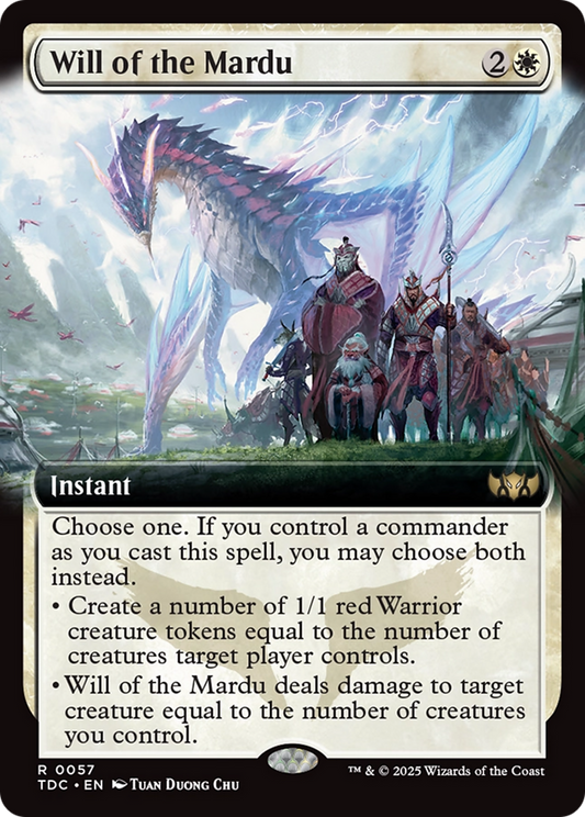Will of the Mardu (TDC-057) - Commander: Tarkir: Dragonstorm: (Extended Art)