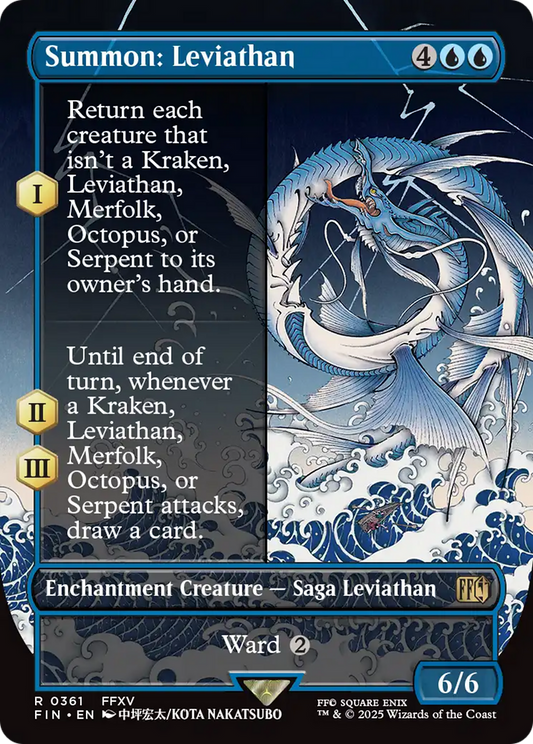 Summon: Leviathan (Borderless) (FIN-361) - FINAL FANTASY Foil