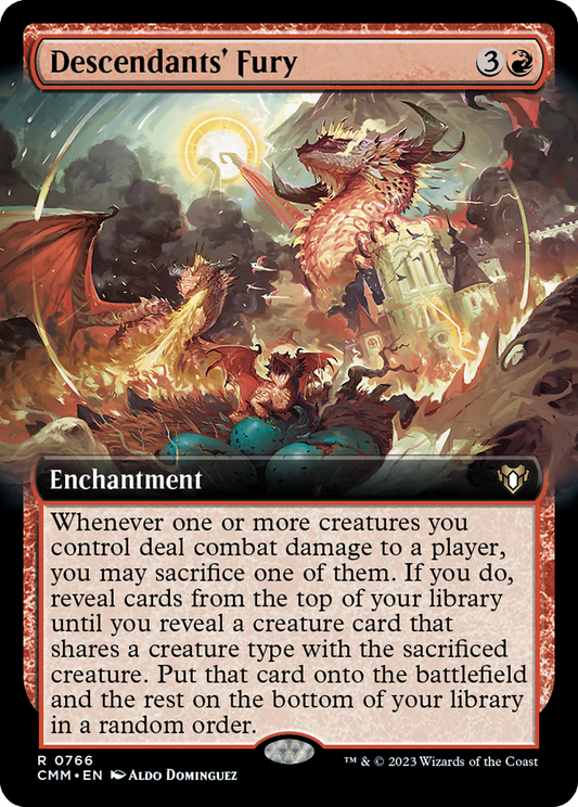 Descendants' Fury (CMM-766) - Commander Masters: (Extended Art)