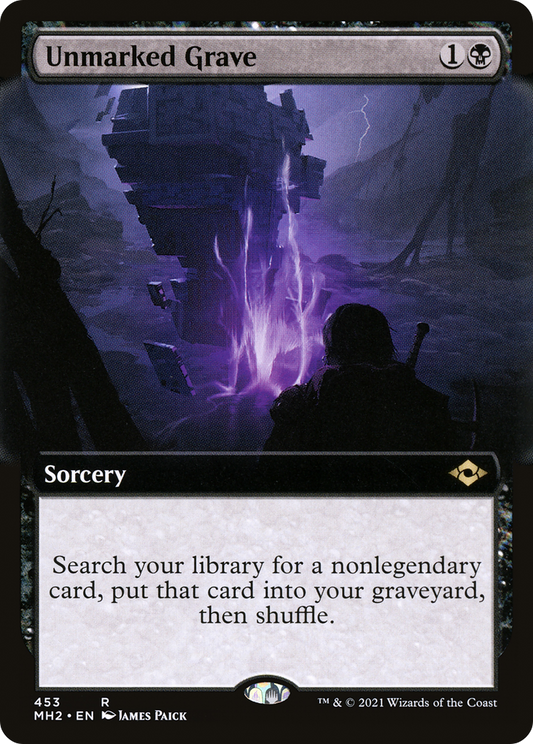 Unmarked Grave (MH2-453) - Modern Horizons 2: (Extended Art) Foil