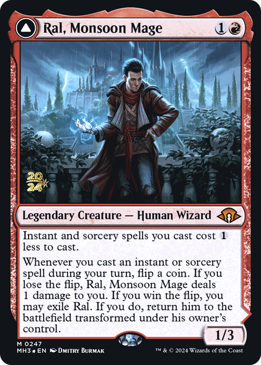 Ral, Monsoon Mage // Ral, Leyline Prodigy (PMH3-247S) - Modern Horizons 3 Promos Foil