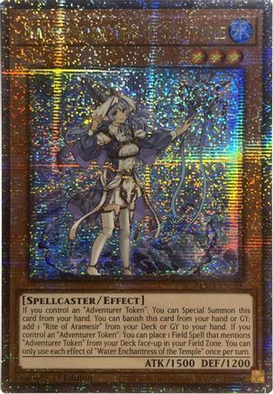 Water Enchantress of the Temple (Quarter Century Secret Rare) (BLMR-EN065) - Battles of Legend: Monstrous Revenge 1st Edition