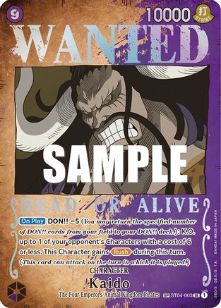 WANTED Kaido Alt Art