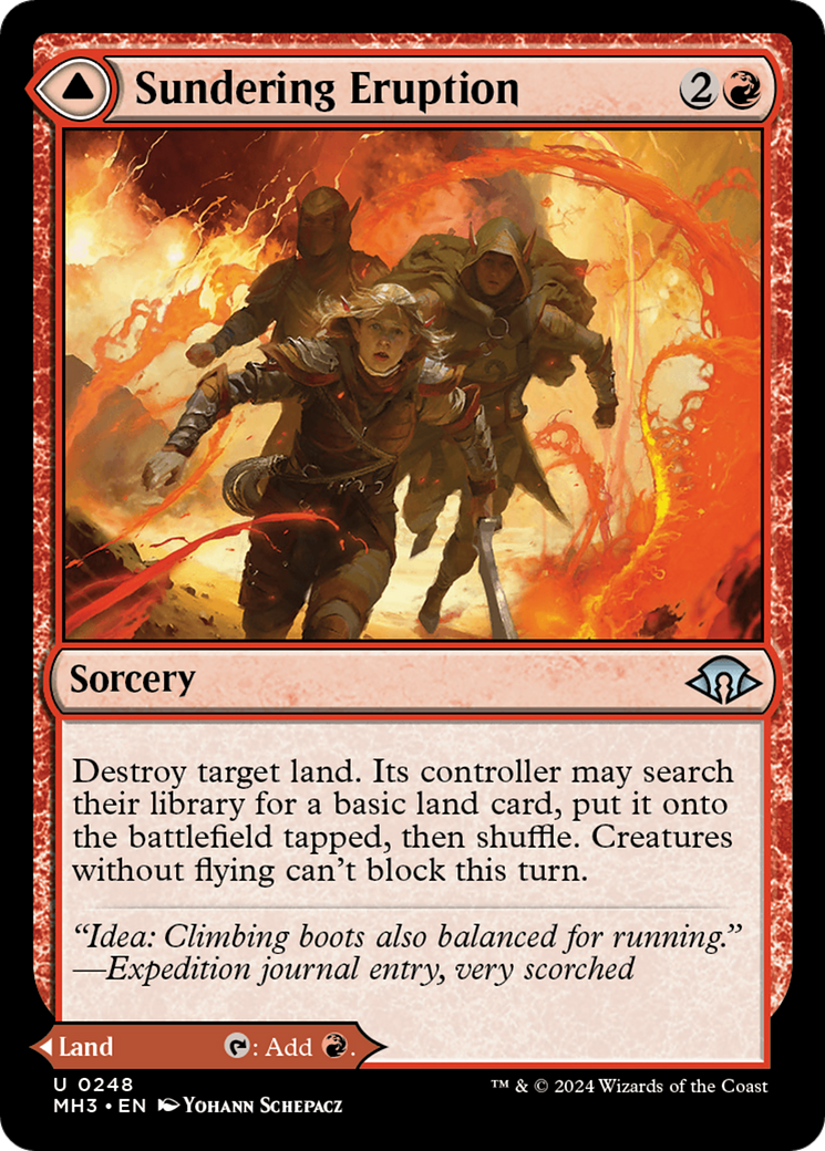 Sundering Eruption // Volcanic Fissure (MH3-248) - Modern Horizons 3 Foil