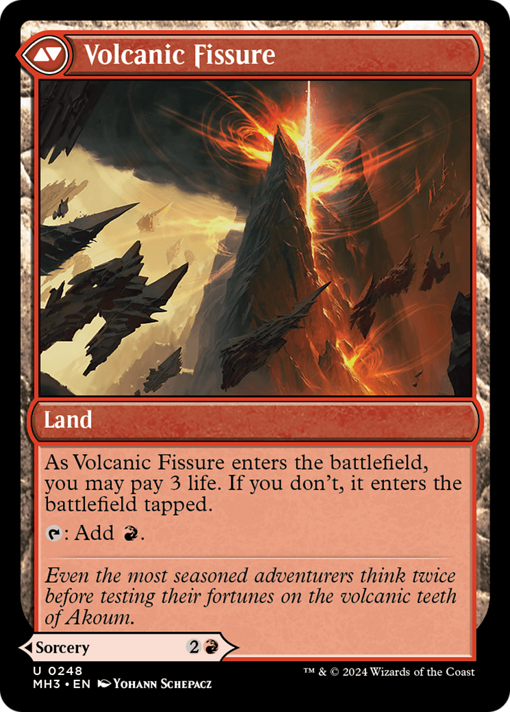 Sundering Eruption // Volcanic Fissure (MH3-248) - Modern Horizons 3 Foil