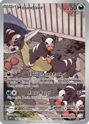 Houndour Illustration Rare