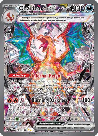 [Consignment] Charizard ex - 223/197 223 - SV03 Obsidian Flames Holofoil