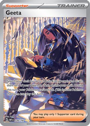Geeta - 226/197 226 - SV03 Obsidian Flames Holofoil