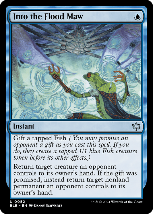 Into the Flood Maw (BLB-052) - Bloomburrow Foil