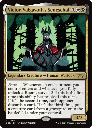 Victor, Valgavoth's Seneschal (DSK-238) - Duskmourn: House of Horror Foil