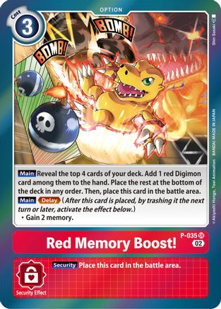 Red Memory Boost! (Resurgence Booster Reprint) (P-035) - Resurgence Booster Foil