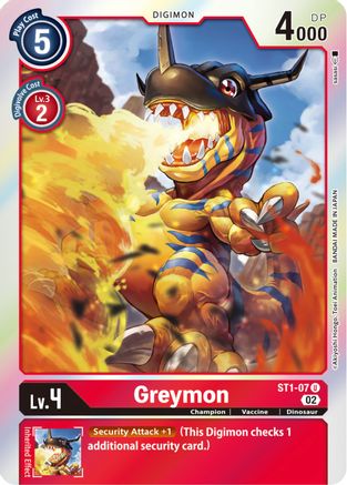 Greymon - ST1-07 (Resurgence Booster Reprint) (ST1-07) - Resurgence Booster Foil