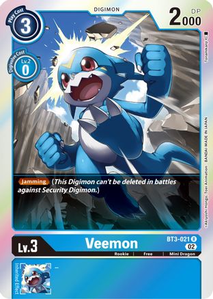 Veemon (Resurgence Booster Reprint) (BT3-021) - Resurgence Booster Foil