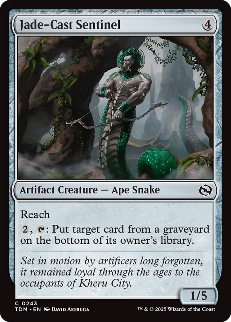 Jade-Cast Sentinel (TDM-243) - Tarkir: Dragonstorm