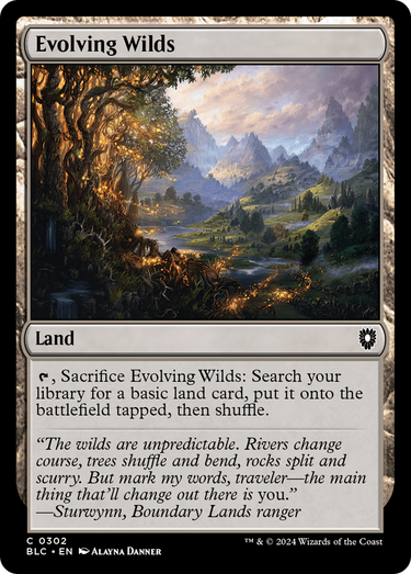 Evolving Wilds (BLC-302) - Bloomburrow Commander