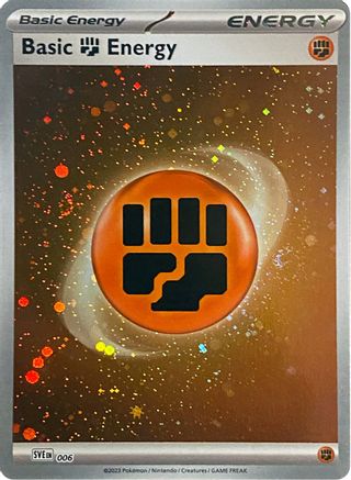Basic Fighting Energy (Cosmos Holo) 6 - SVE Scarlet & Violet Energies Holofoil