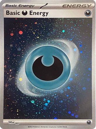 Basic Darkness Energy (Cosmos Holo) 7 - SVE Scarlet & Violet Energies Holofoil