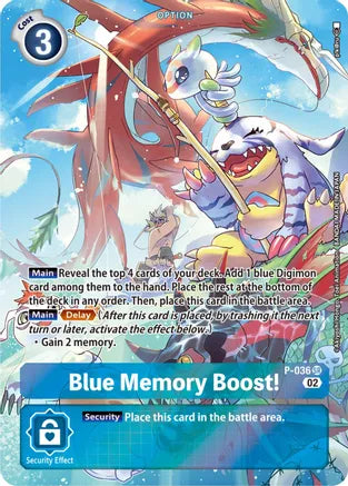 Blue Memory Boost! SR Promo