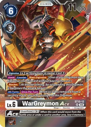 WarGreymon ACE (ST15-12) - Starter Deck 15: Dragon of Courage Foil