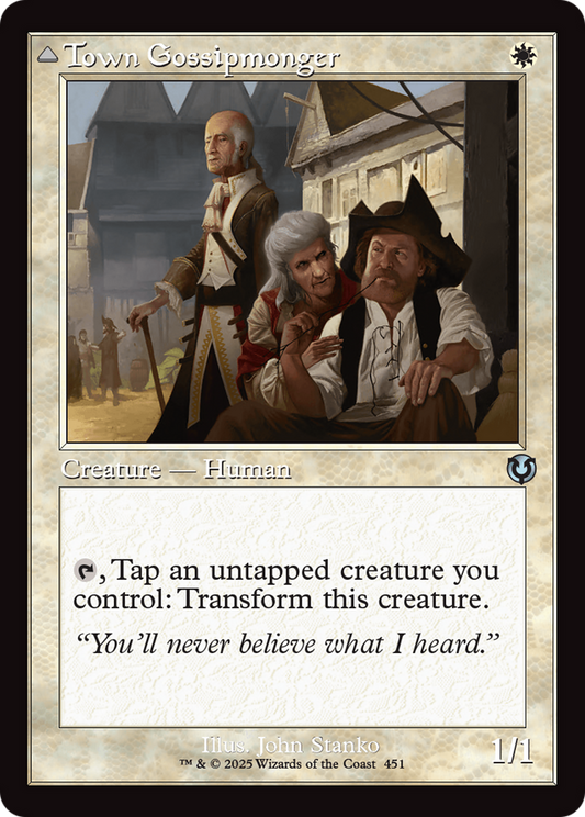 Town Gossipmonger // Incited Rabble (Retro Frame) (-451) - Innistrad Remastered Foil