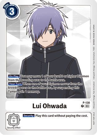 Lui Ohwada - P-130 (NYCC 2023 Demo Deck) (P-130) - Digimon Promotion Cards