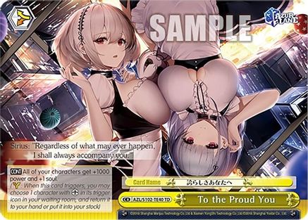 To the Proud You (AZL/S102-TE40 TD) - Azur Lane