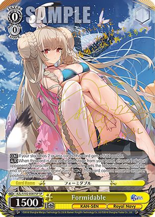 Formidable (SP) (Gold Signature) (AZL/S102-E007SP SP) - Azur Lane