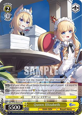 Queen Elizabeth (SR) (AZL/S102-E021S SR) - Azur Lane