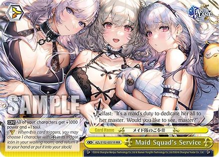 Maid Squad's Service (RRR) (AZL/S102-E031R RRR) - Azur Lane