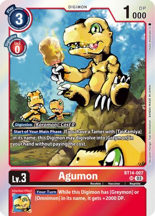 Agumon (BT14-007) - Blast Ace Foil