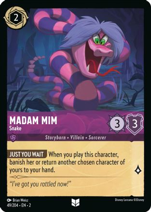 Madam Mim - Snake (49/204) - Rise of the Floodborn Cold Foil