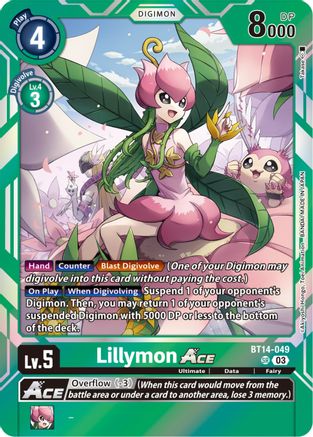 Lillymon ACE (BT14-049) - Blast Ace Foil