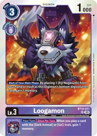 Loogamon (BT14-071) - Blast Ace Foil