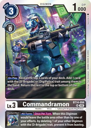 Commandramon (BT14-056) - Blast Ace Foil