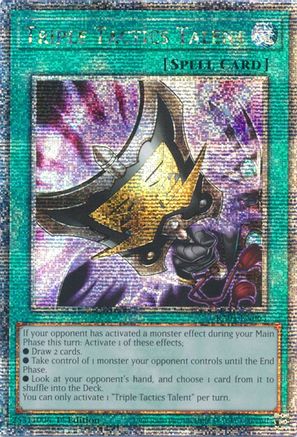 [Consignment] Triple Tactics Talent (Quarter Century Secret Rare) (RA01-EN063) - 25th Anniversary Rarity Collection 1st Edition