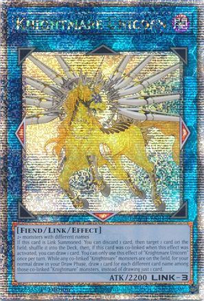 Knightmare Unicorn (Quarter Century Secret Rare) (RA01-EN043) - 25th Anniversary Rarity Collection 1st Edition