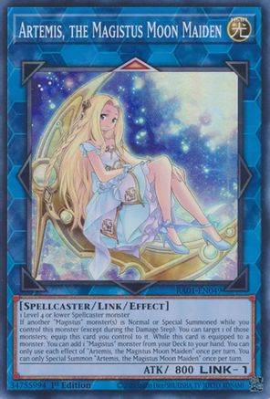 Artemis, the Magistus Moon Maiden (RA01-EN049) - 25th Anniversary Rarity Collection 1st Edition