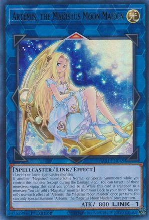 Artemis, the Magistus Moon Maiden (UR) (RA01-EN049) - 25th Anniversary Rarity Collection 1st Edition