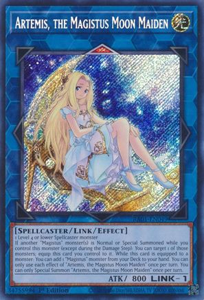 Artemis, the Magistus Moon Maiden (Secret Rare) (RA01-EN049) - 25th Anniversary Rarity Collection 1st Edition