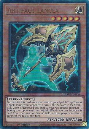 Artifact Lancea (PUR) (RA01-EN006) - 25th Anniversary Rarity Collection 1st Edition
