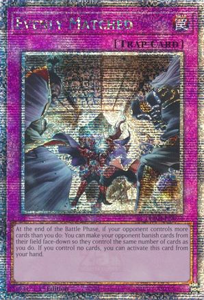 [Consignment] Evenly Matched (Quarter Century Secret Rare) (RA01-EN074) - 25th Anniversary Rarity Collection 1st Edition