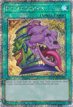[Consignment] Pot of Desires (Quarter Century Secret Rare) (RA01-EN056) - 25th Anniversary Rarity Collection 1st Edition