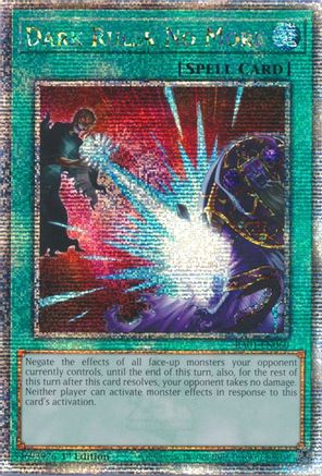 Dark Ruler No More (Quarter Century Secret Rare) (RA01-EN060) - 25th Anniversary Rarity Collection 1st Edition