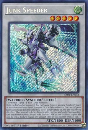 Junk Speeder (Secret Rare) (RA01-EN032) - 25th Anniversary Rarity Collection 1st Edition