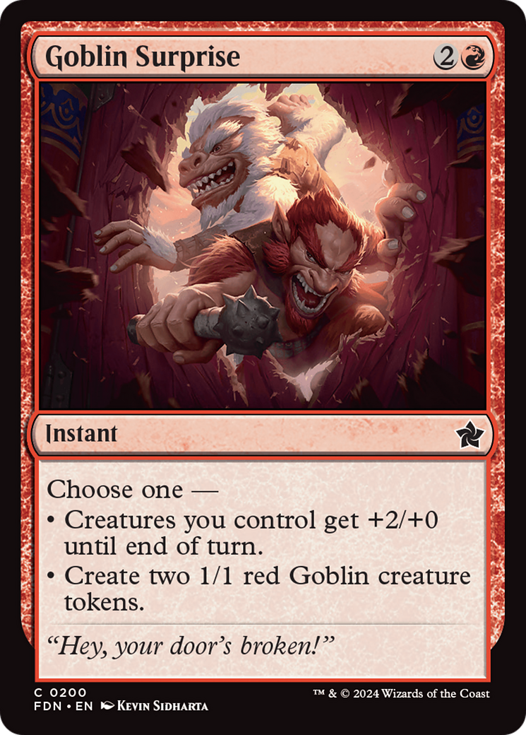 Goblin Surprise (FDN-200) - Foundations Foil