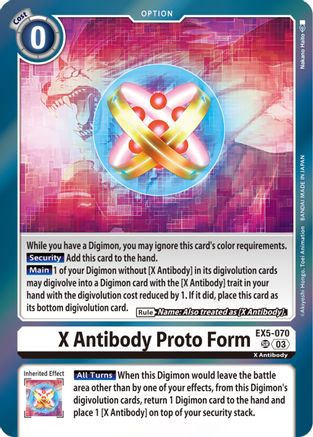 X Antibody Proto Form (EX5-070) - Animal Colosseum Foil