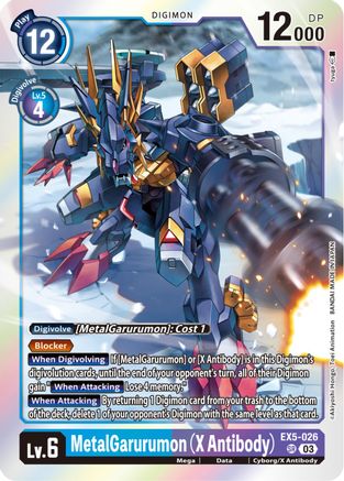 MetalGarurumon (X Antibody) (EX5-026) - Animal Colosseum Foil