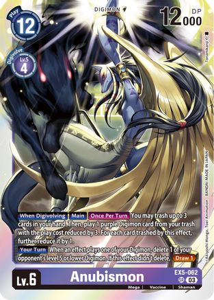 Anubismon (EX5-062) - Animal Colosseum Foil