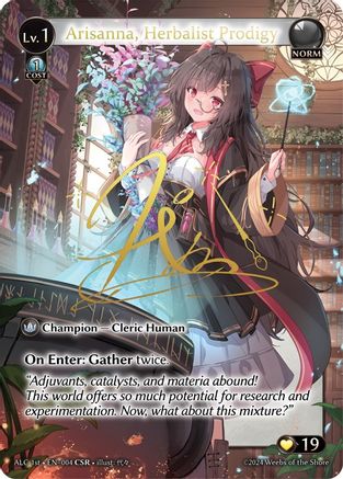 Arisanna, Herbalist Prodigy (CSR) (ALC1E) (004) - Alchemical Revolution