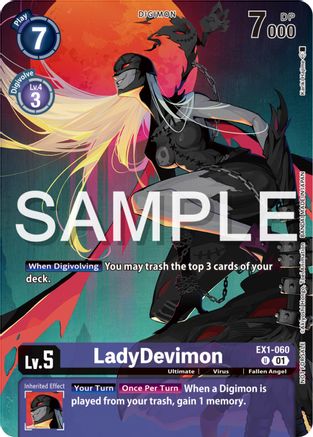 LadyDevimon (Digimon Illustration Competition Pack 2023) (EX1-060) - Classic Collection